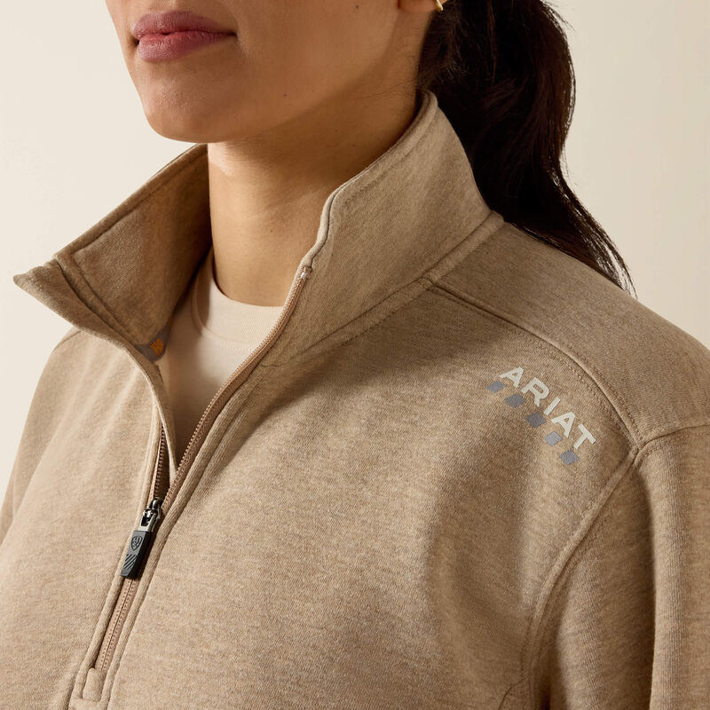 Rebar Lightweight Mock 1/2 Zip Sweatshirt 01