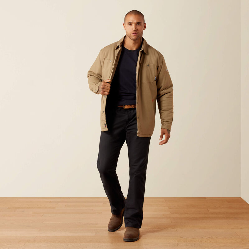 FR Flannel Insulated Shirt Jacket Full