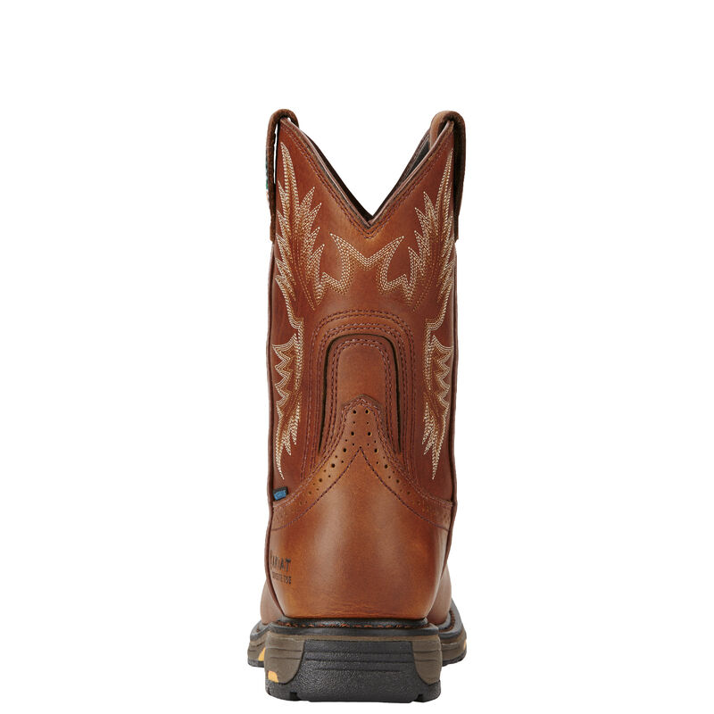 WorkHog Wide Square Toe CSA Waterproof Composite Toe Work Boot Heel
