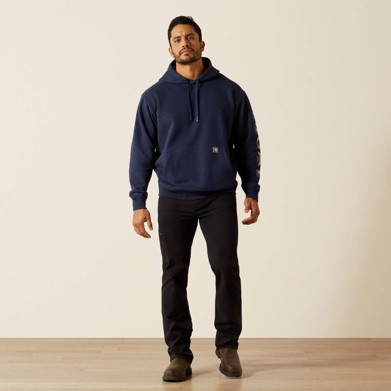 Rebar Lightweight Logo Hoodie Full