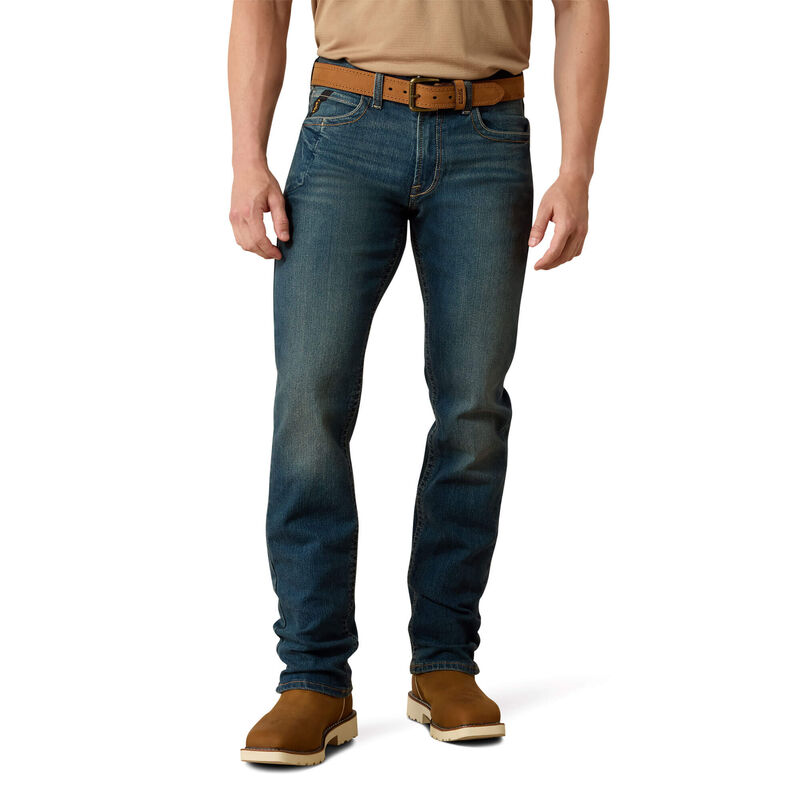 Rebar M5 Straight DuraStretch Edge Stackable Straight Leg Jean Front