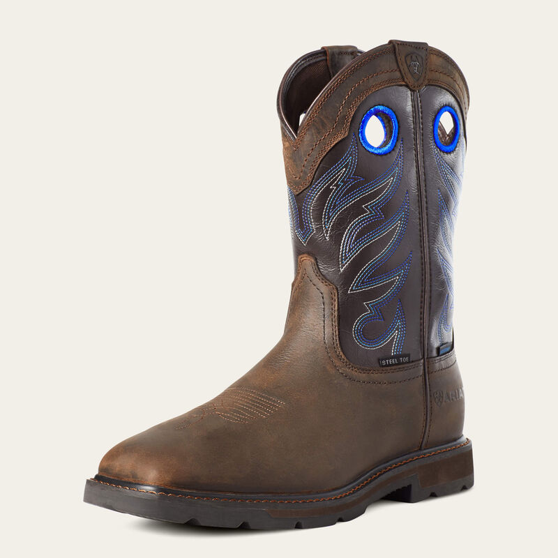 Groundwork Waterproof Steel Toe Work Boot 3-4 Front