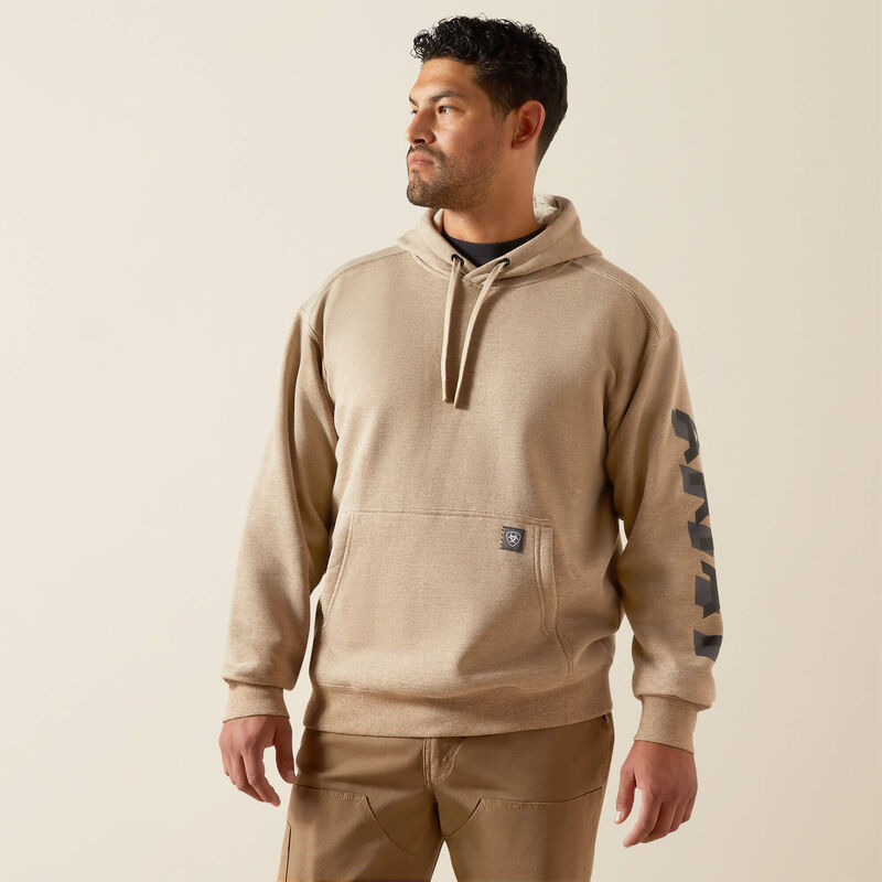 Rebar Lightweight Logo Hoodie Front
