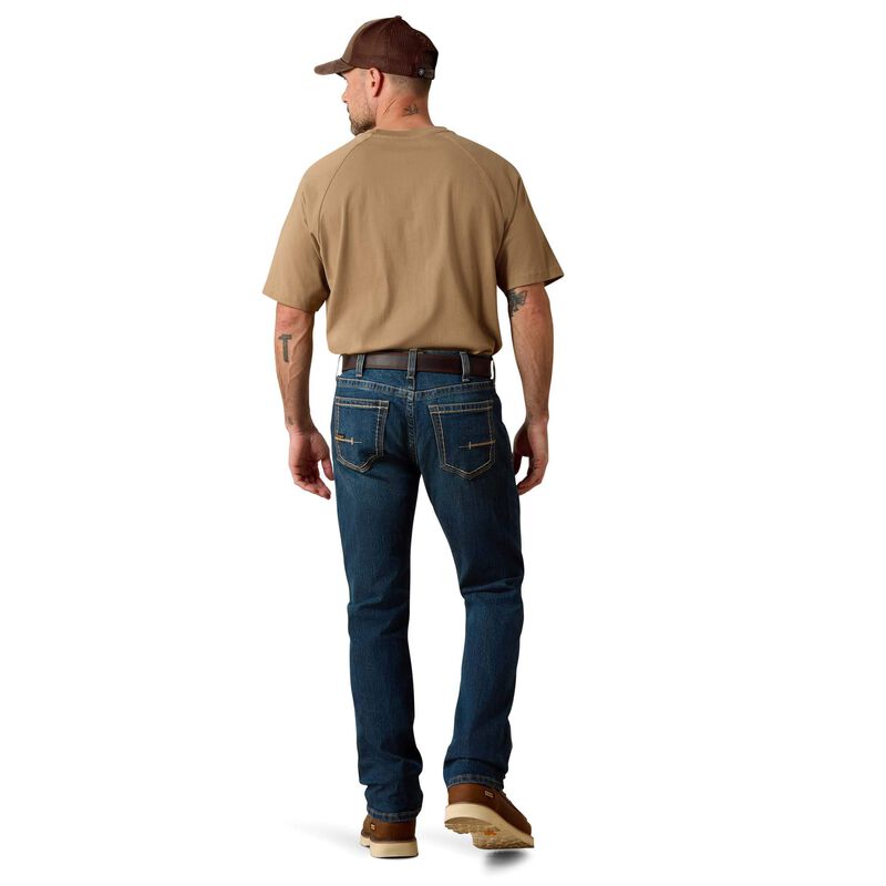 Rebar M7 DuraStretch Edge Stackable Straight Leg Jean Back