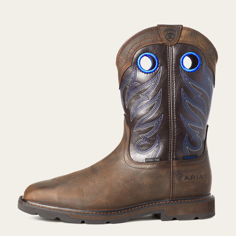 Groundwork Waterproof Steel Toe Work Boot Side