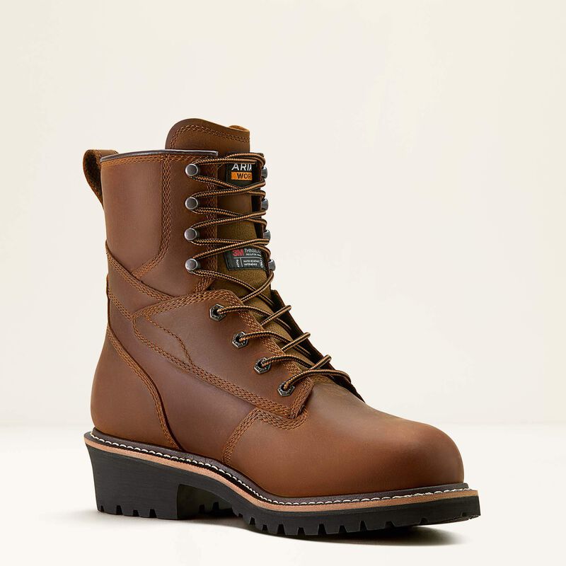 Logger Shock Shield Waterproof Insulated Work Boot Medial