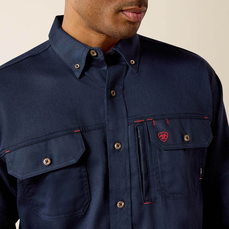 FR Solid Vent Work Shirt 01