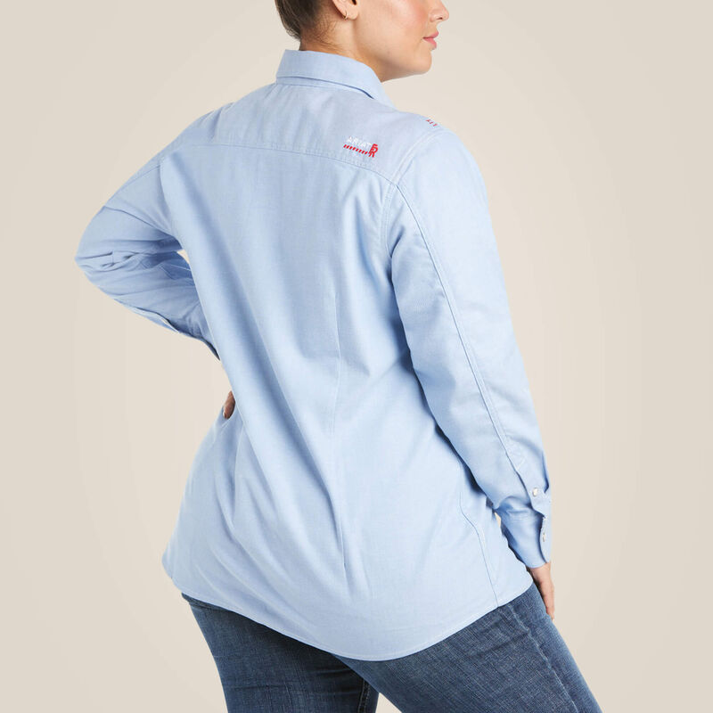 FR Solid DuraStretch Snap Work Shirt Image 3 of 4