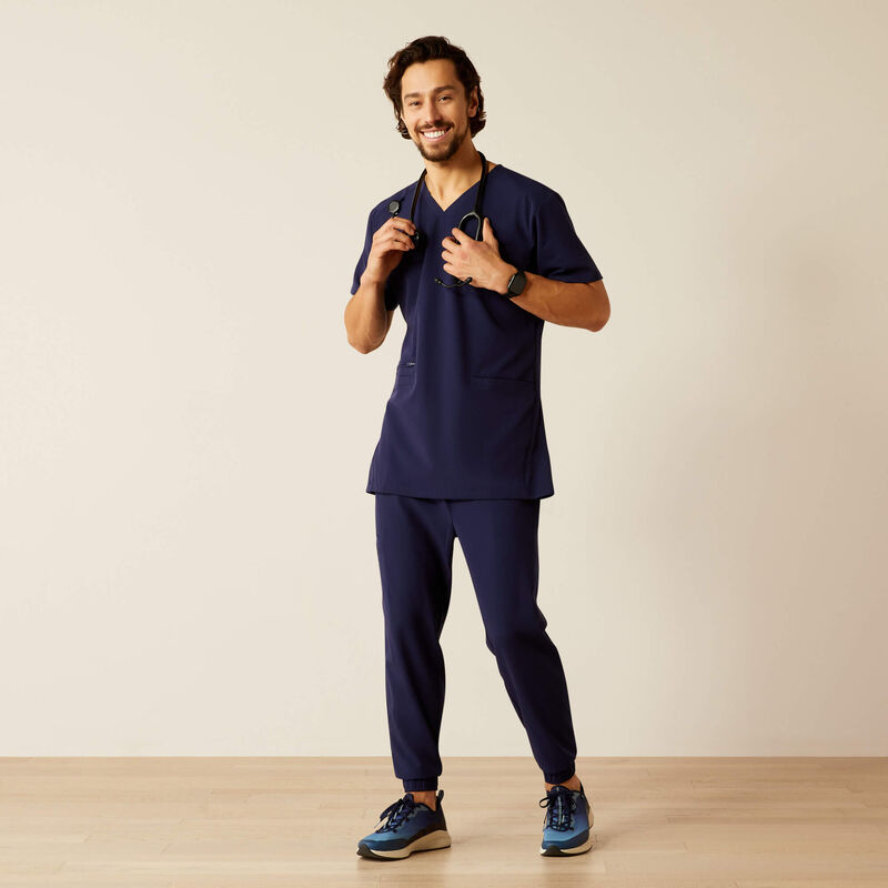 Derham 6 Pocket Scrub Top Full