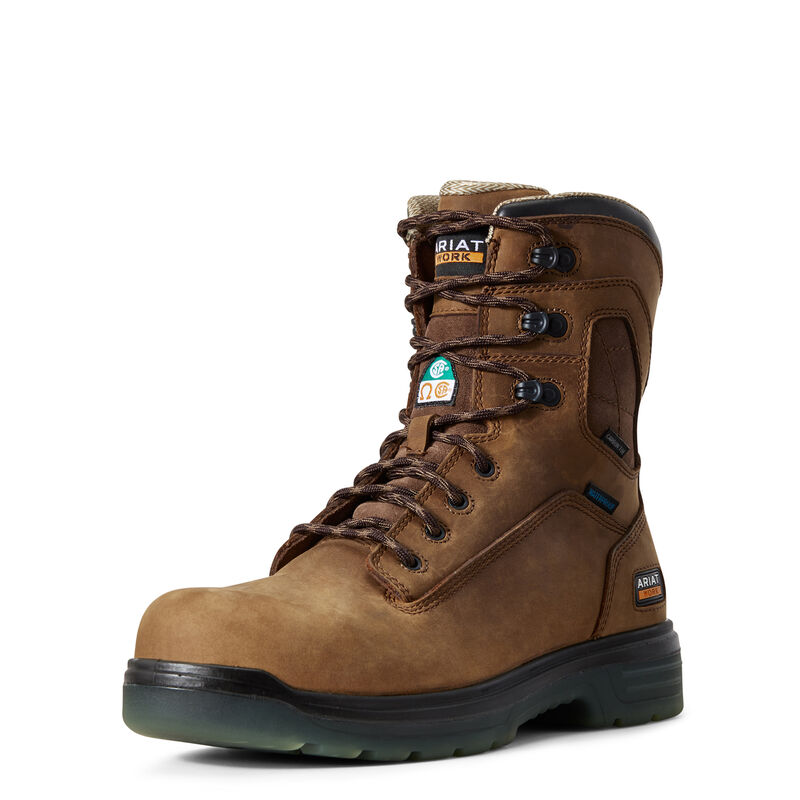 Turbo 8" CSA Waterproof Carbon Toe Work Boot 3-4 Front