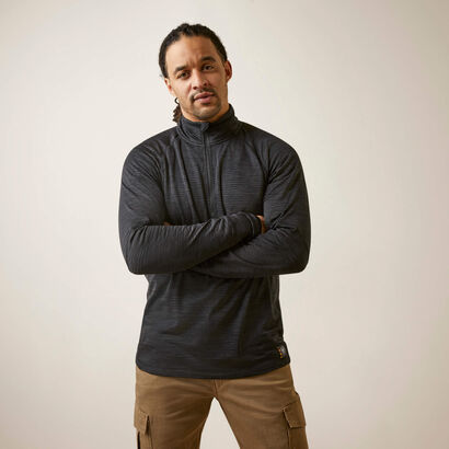 Rebar Gridwork Baselayer 1/4 Zip T-Shirt Front