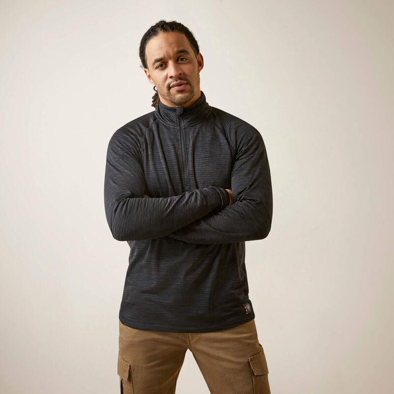 Rebar Gridwork Baselayer 1/4 Zip T-Shirt Front