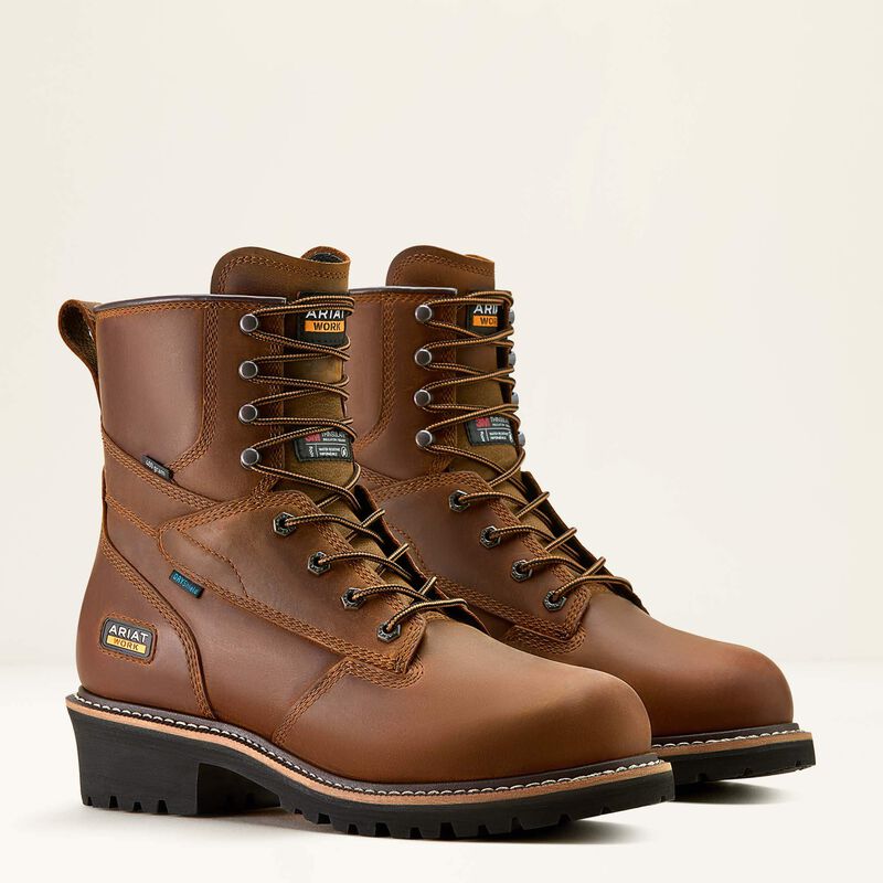 Logger Shock Shield Waterproof Insulated Work Boot Pair