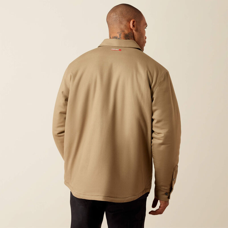 FR Flannel Insulated Shirt Jacket Back