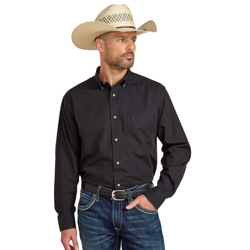 Wrinkle Free Solid Classic Fit Shirt Front