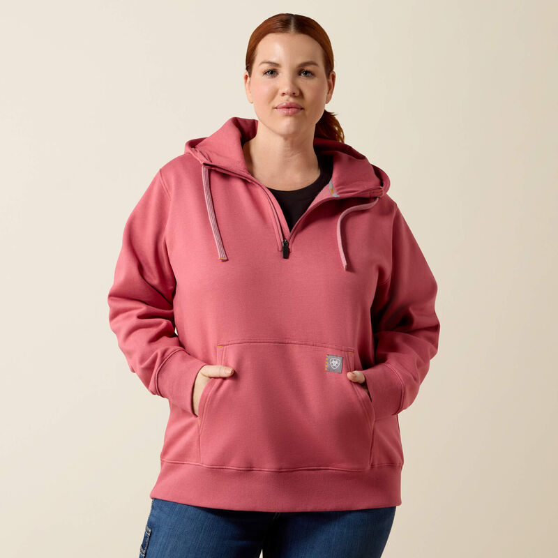 Rebar Skill Set 1/2 Zip Hoodie Front Plus