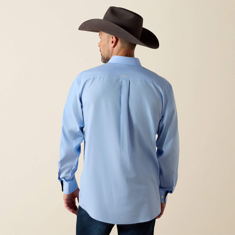 Wrinkle Free Solid Classic Fit Shirt Back