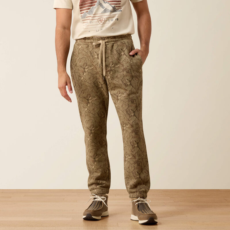 ToughStock Washed Heavyweight Fleece Joggers Front
