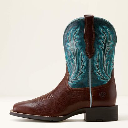 Round Up Filly Wide Square Toe Western Boot Side