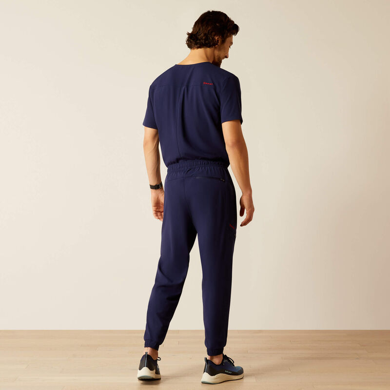 Drew Cargo Stretch Jogger Scrub Pant Back