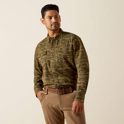 Rebar Flannel DuraStretch Work Shirt Front