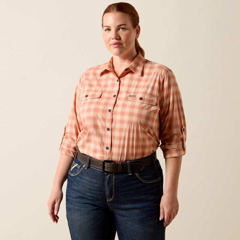 Rebar Made Tough DuraStretch Work Shirt Front Plus