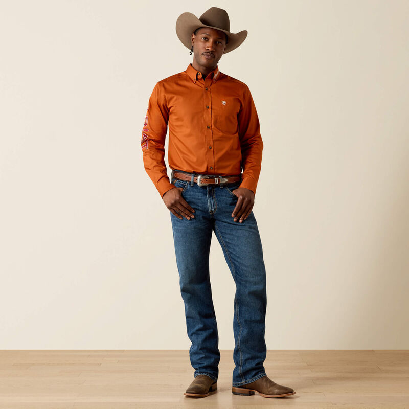 Team Logo Lightweight Twill Fitted Shirt Full