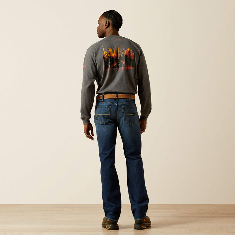 FR M7 Slim Lightweight DuraStretch Straight Leg Jeans Back