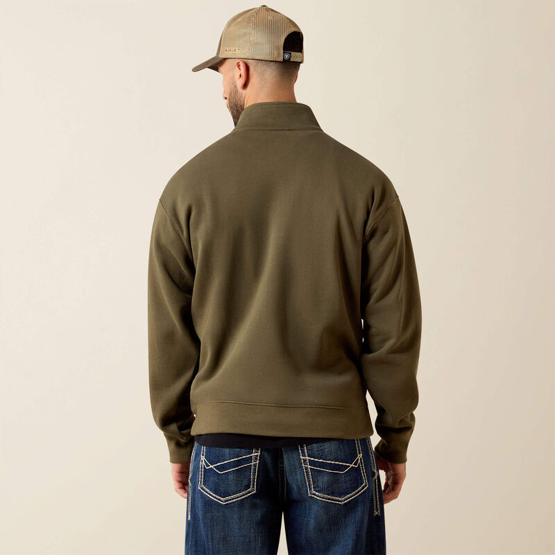 Core 1/4 Zip Sweatshirt Back