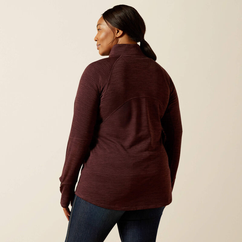 Rebar Gridwork 1/4 Zip Baselayer Back Plus