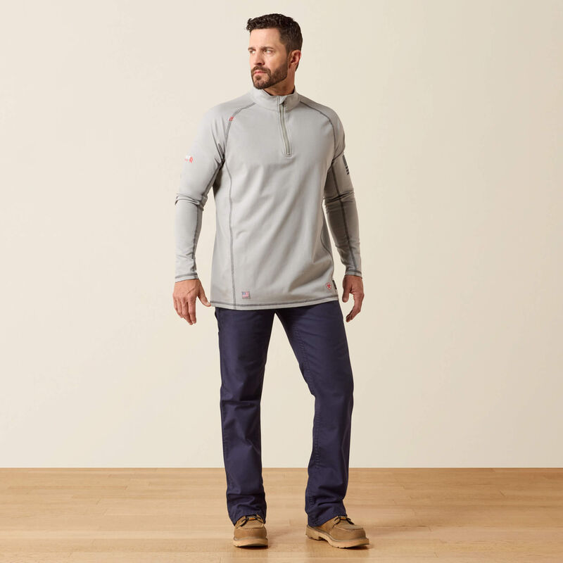 FR Combat Stretch Patriot 1/4 Zip Work Shirt Full