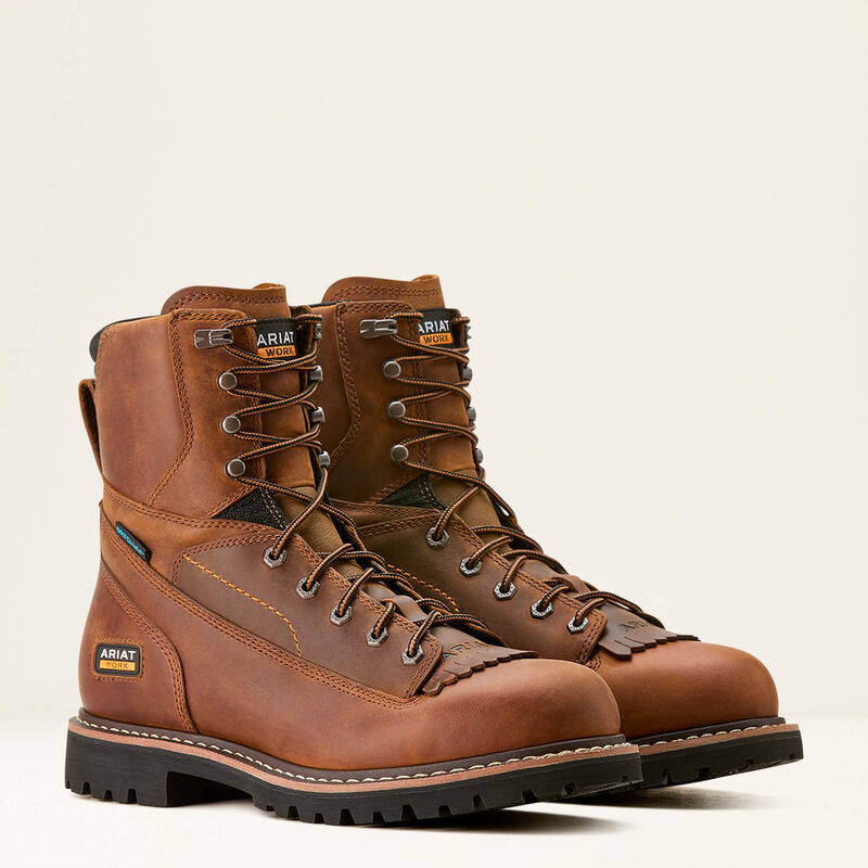 Longview Shock Shield 8" Waterproof Work Boot Pair