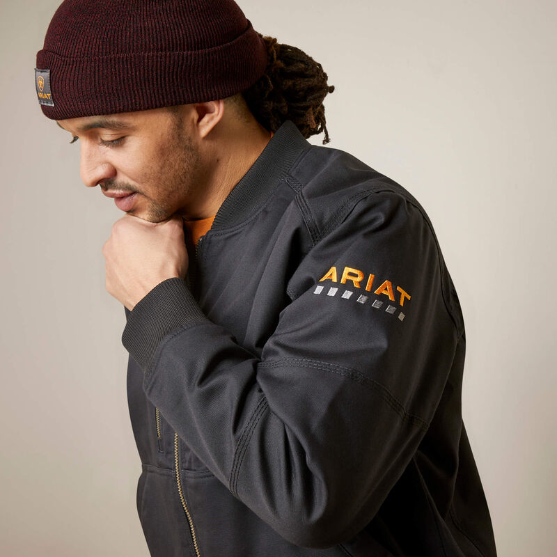 Rebar Stretch Canvas Bomber Jacket 01