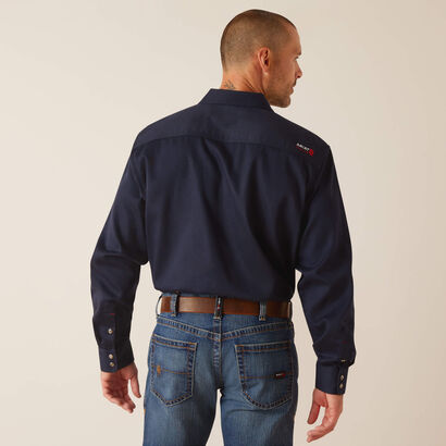 FR Solid Classic Fit Snap Work Shirt