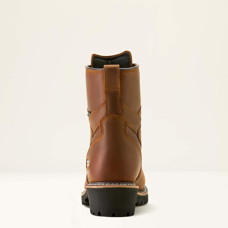 Logger Shock Shield Waterproof Insulated Work Boot Heel