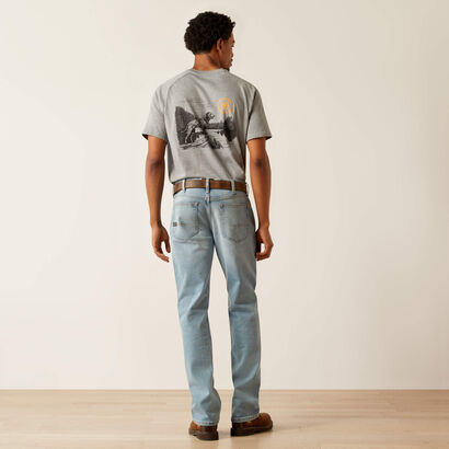 Rebar M4 Relaxed DuraStretch Basic Stackable Straight Leg Jean