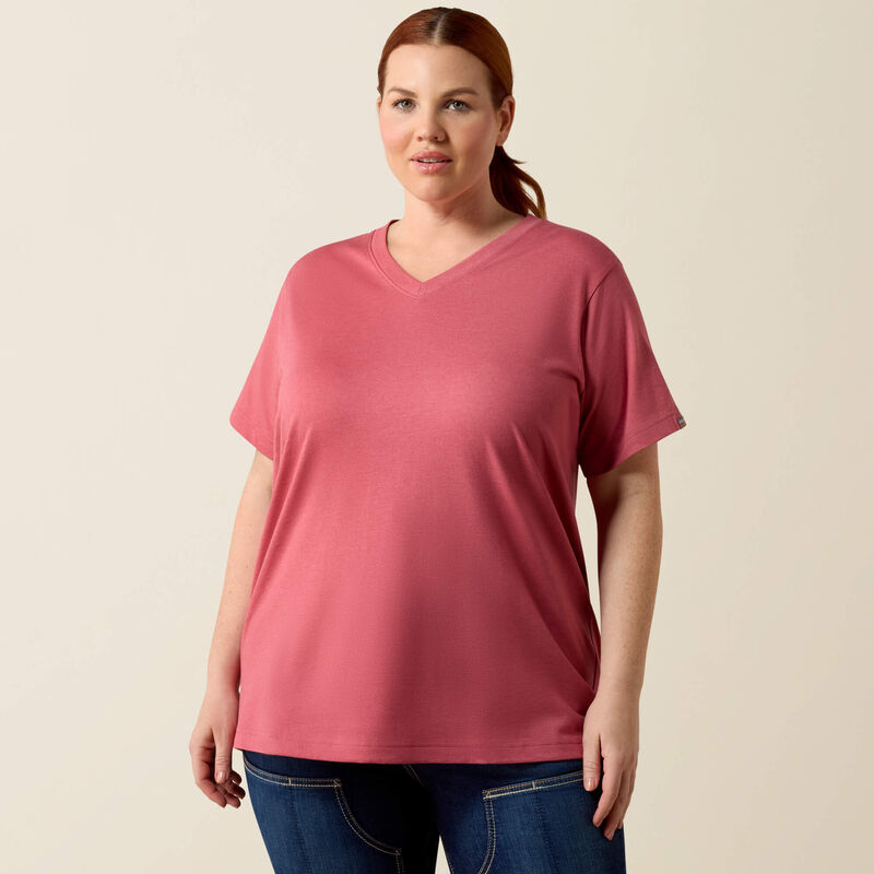 Rebar Cotton Strong Standard V-Neck T-Shirt Front Plus
