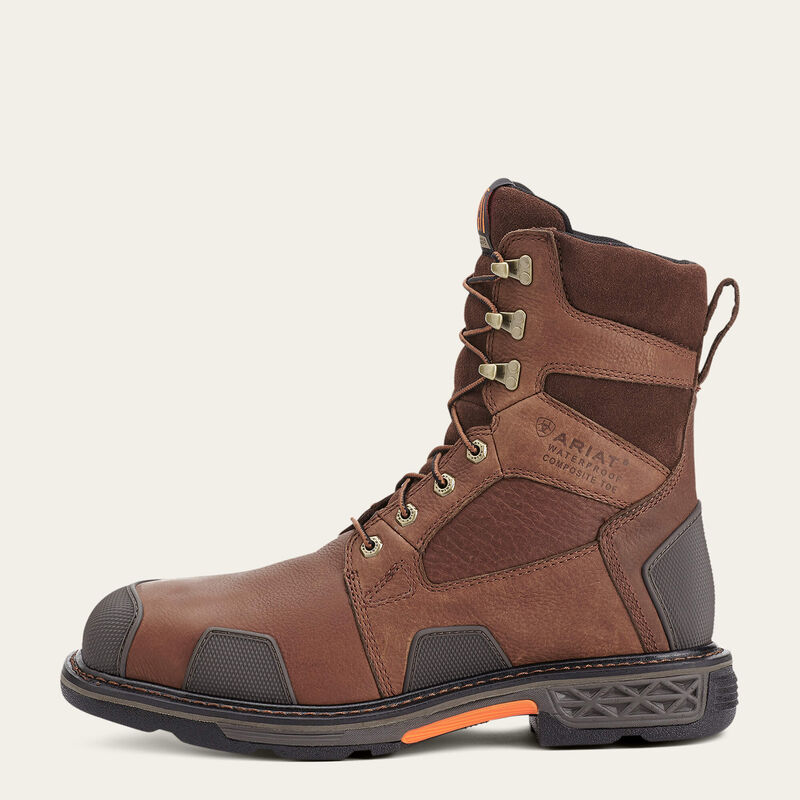 OverDrive 8" Wide Square Toe Waterproof Composite Toe Work Boot Side