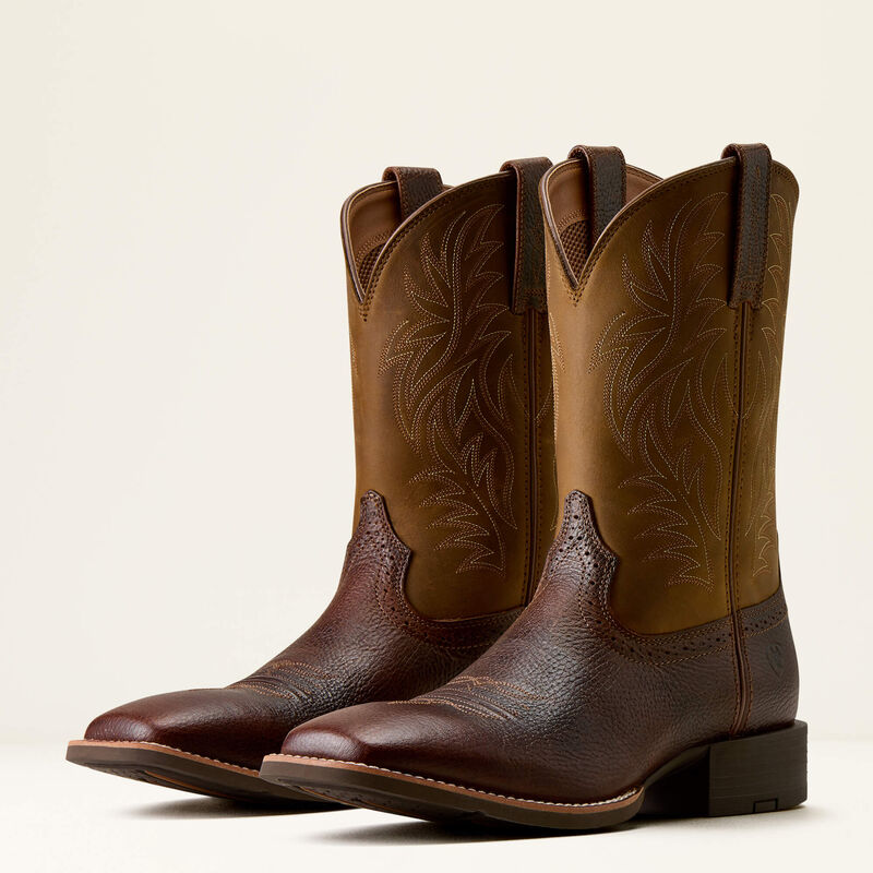 Sport Western Wide Square Toe Cowboy Boot Pair