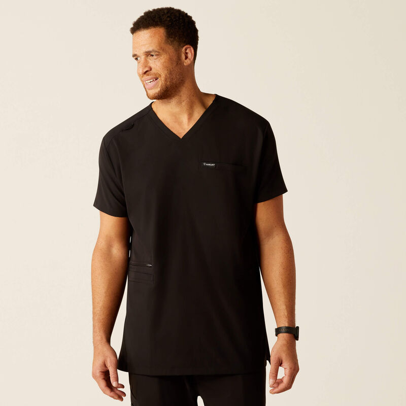 Derham 6 Pocket Scrub Top Front Plus