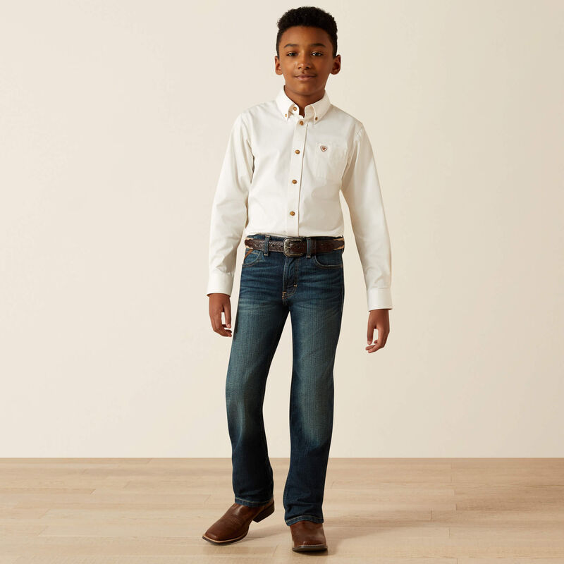 Solid Twill Classic Fit Shirt Full