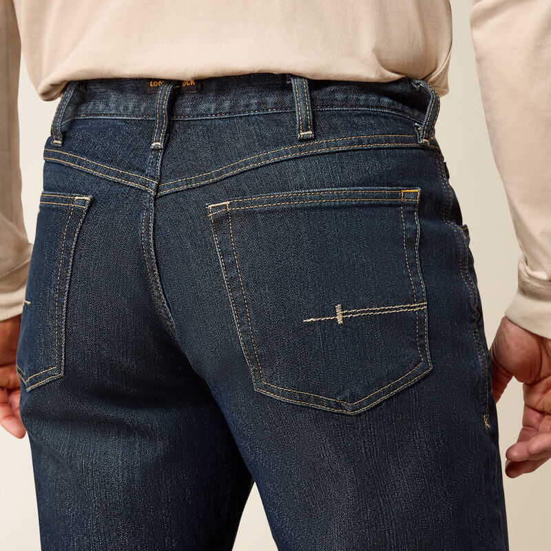 Rebar M4 Relaxed DuraStretch Basic Stackable Straight Leg Jean 03