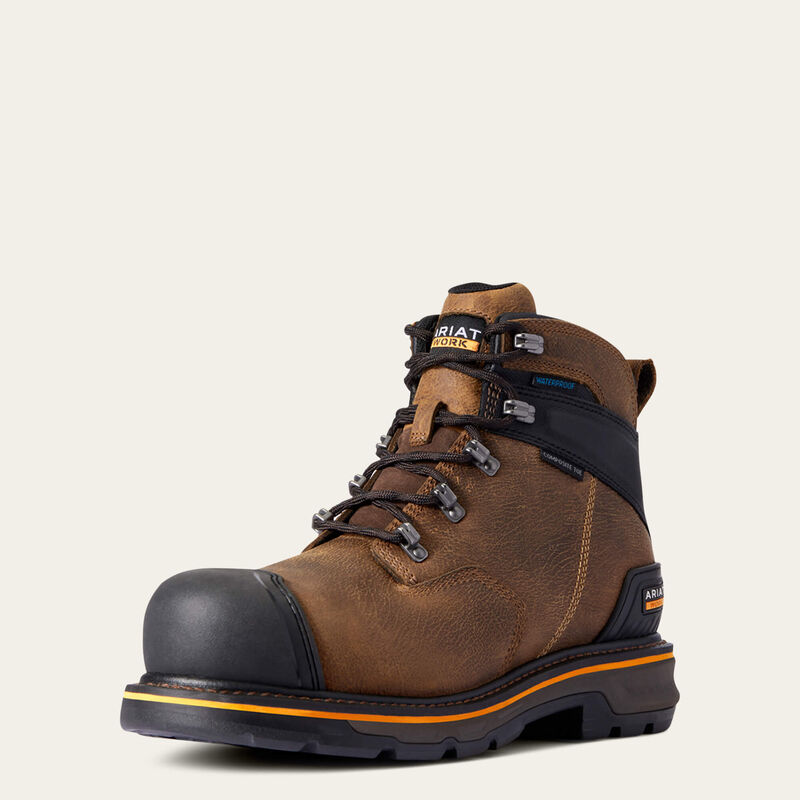 Stump Jumper 6" Waterproof Composite Toe Work Boot 3-4 Front