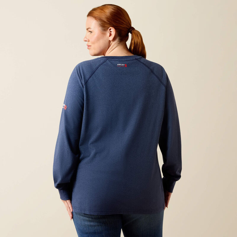FR Air Henley Top Back Plus