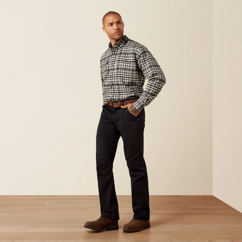 Rebar M4 Relaxed DuraStretch Washed Twill Dungaree Boot Cut Pant Full