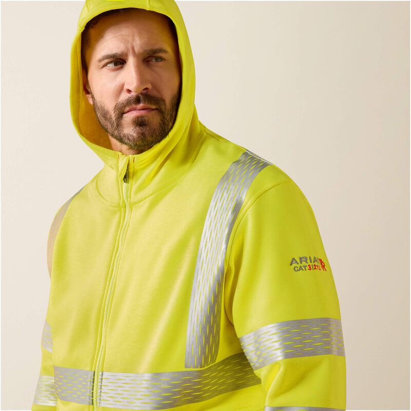 FR Hi-Vis Full Zip Hoodie 01