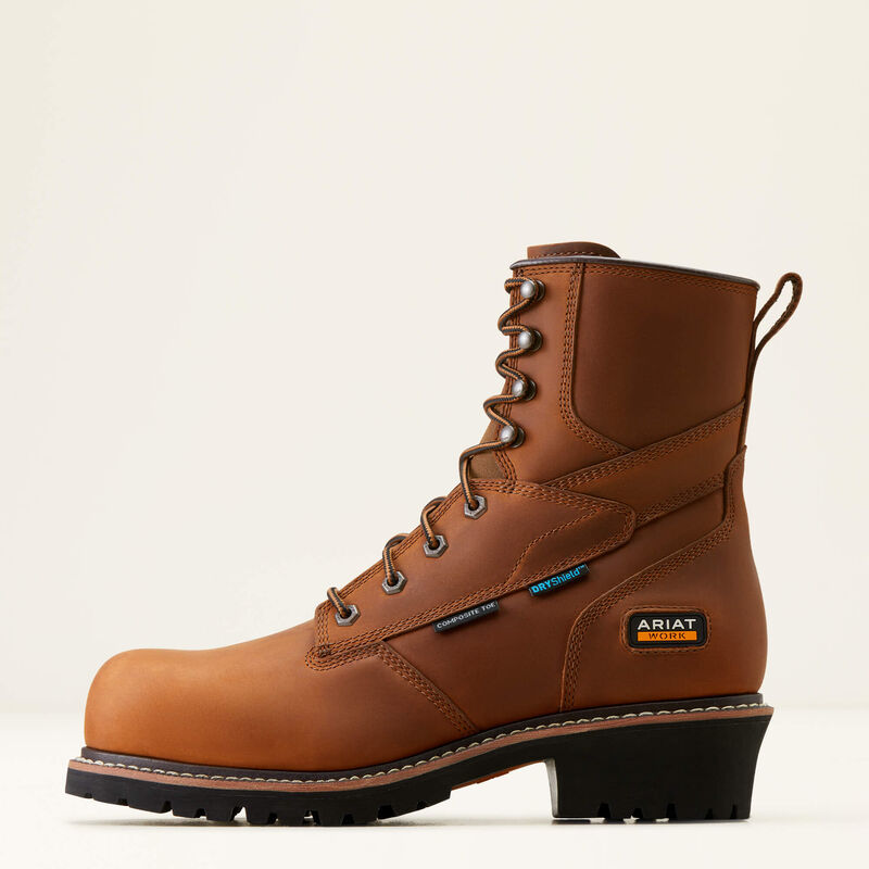 Logger Shock Shield Waterproof Composite Toe Work Boot Image 2 of 6