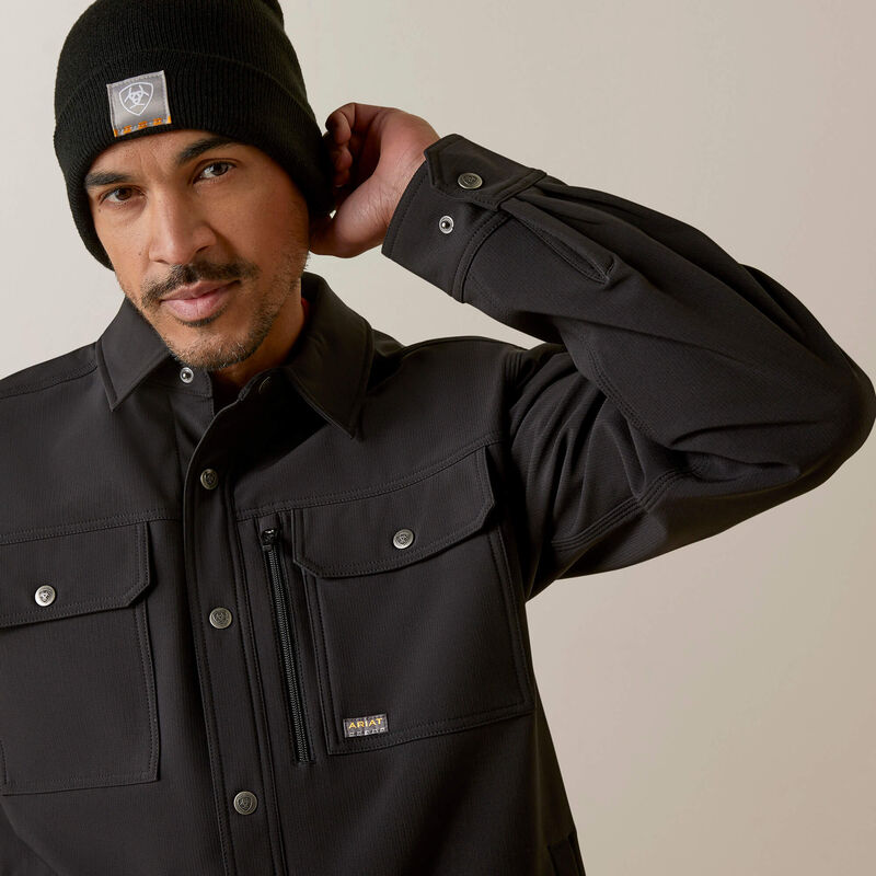 Rebar DuraStretch Utility Softshell Shirt Jacket Image 4 of 5