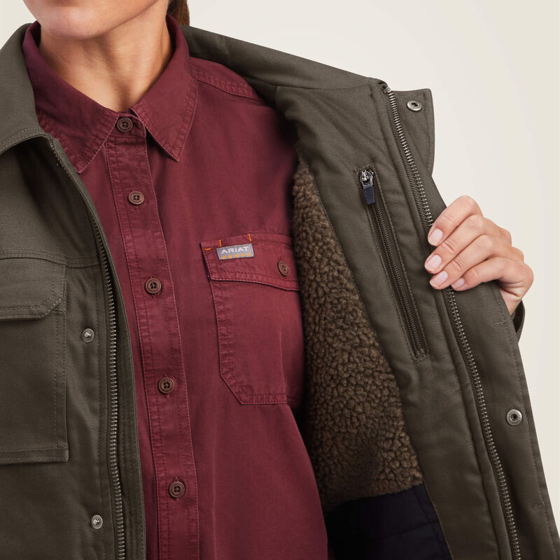 Rebar DuraCanvas Sherpa-Lined Coat | Ariat Crew