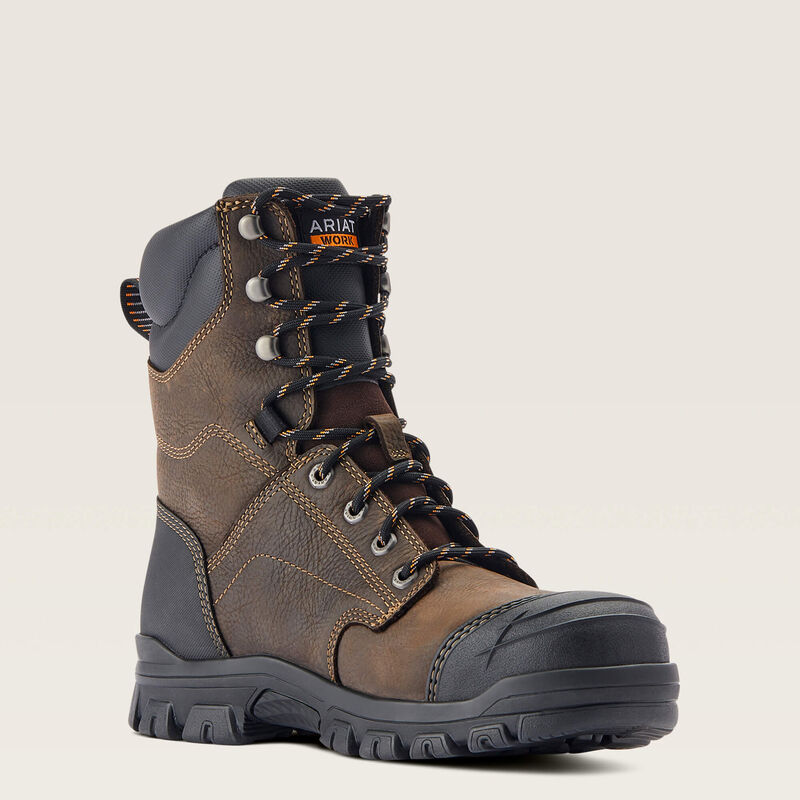 Treadfast 8" Waterproof Steel Toe Work Boot Medial